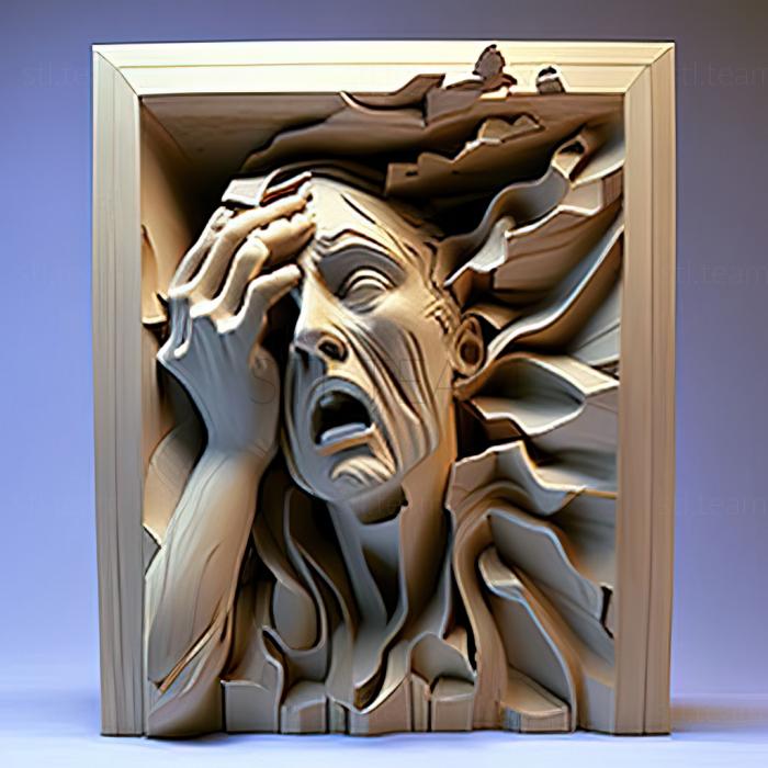 3D model Francis Chapin American artist (STL)